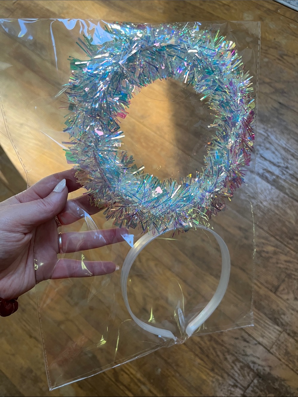 NEW Iridescent Halo Headband - White